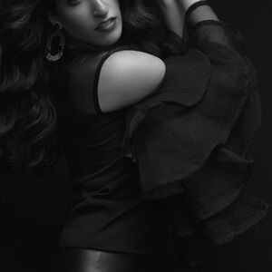 Black shirt with layered sleeves for photoshoot - size small